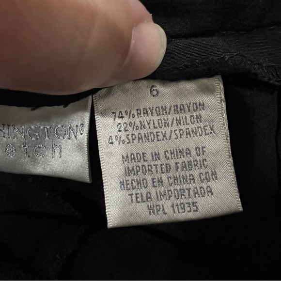 Worthington Stretch Vintage 6 Straight Leg Cropped Ankle Pant P - Picture 4 of 5